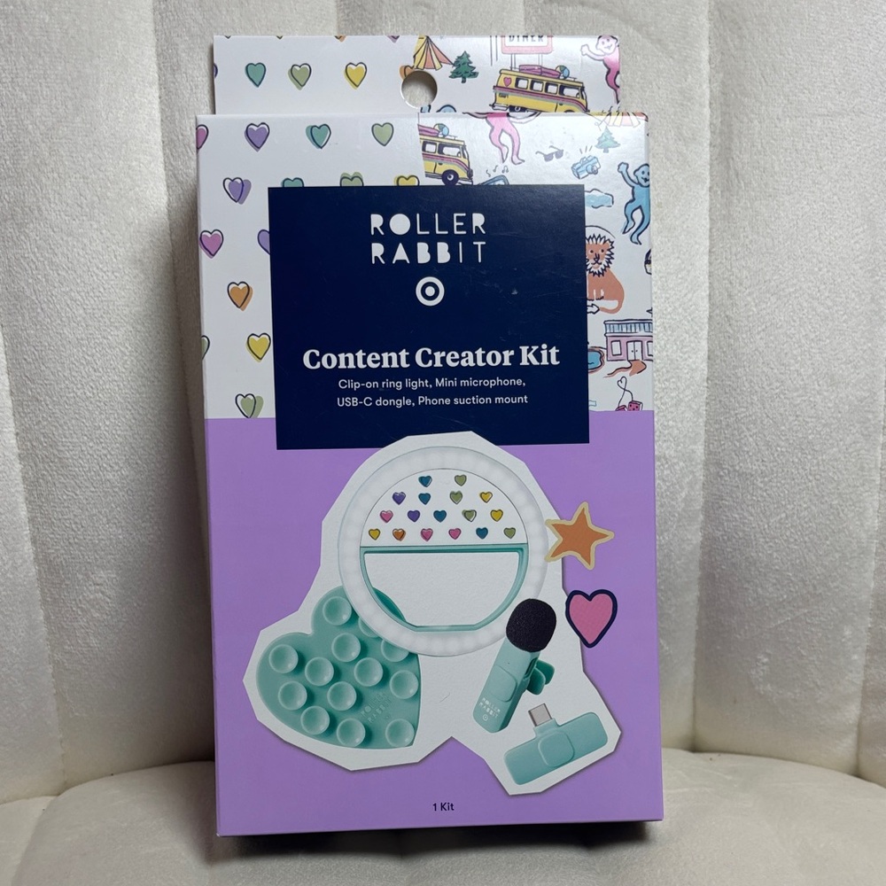 Roller Rabbit x Target Content Creator Kit in Purple and Teal NEW